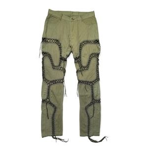 AW17 Lace aviator bondage pant RARE